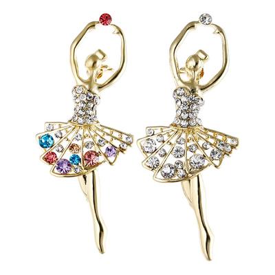 Vintage princesse ballerine Broche Bijou Broche Ballet Girl Women Fashion Jewelry