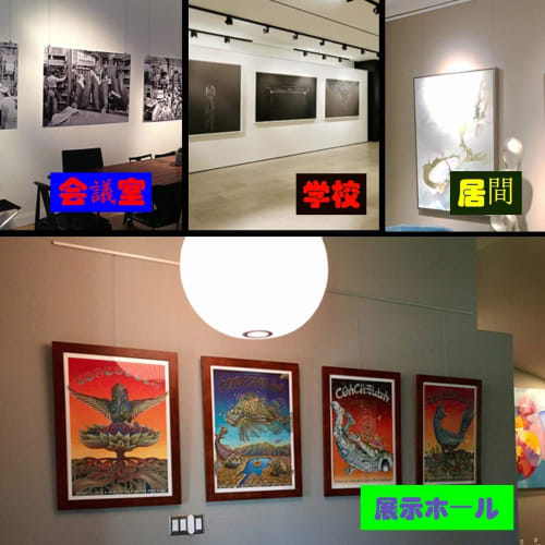 Augsion Picture Rail Wire Rope Sling, Factory-Made, Quality Guaranteed, Stainless Steel Rail, Wire, Hook, Swivel Fittings, Hanging Fittings, for Frame