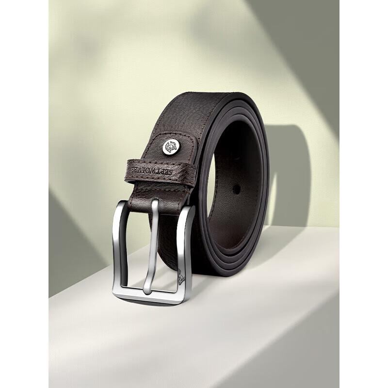 Septwolves Men s Casual Pin Buckle Leather Belt 110cm