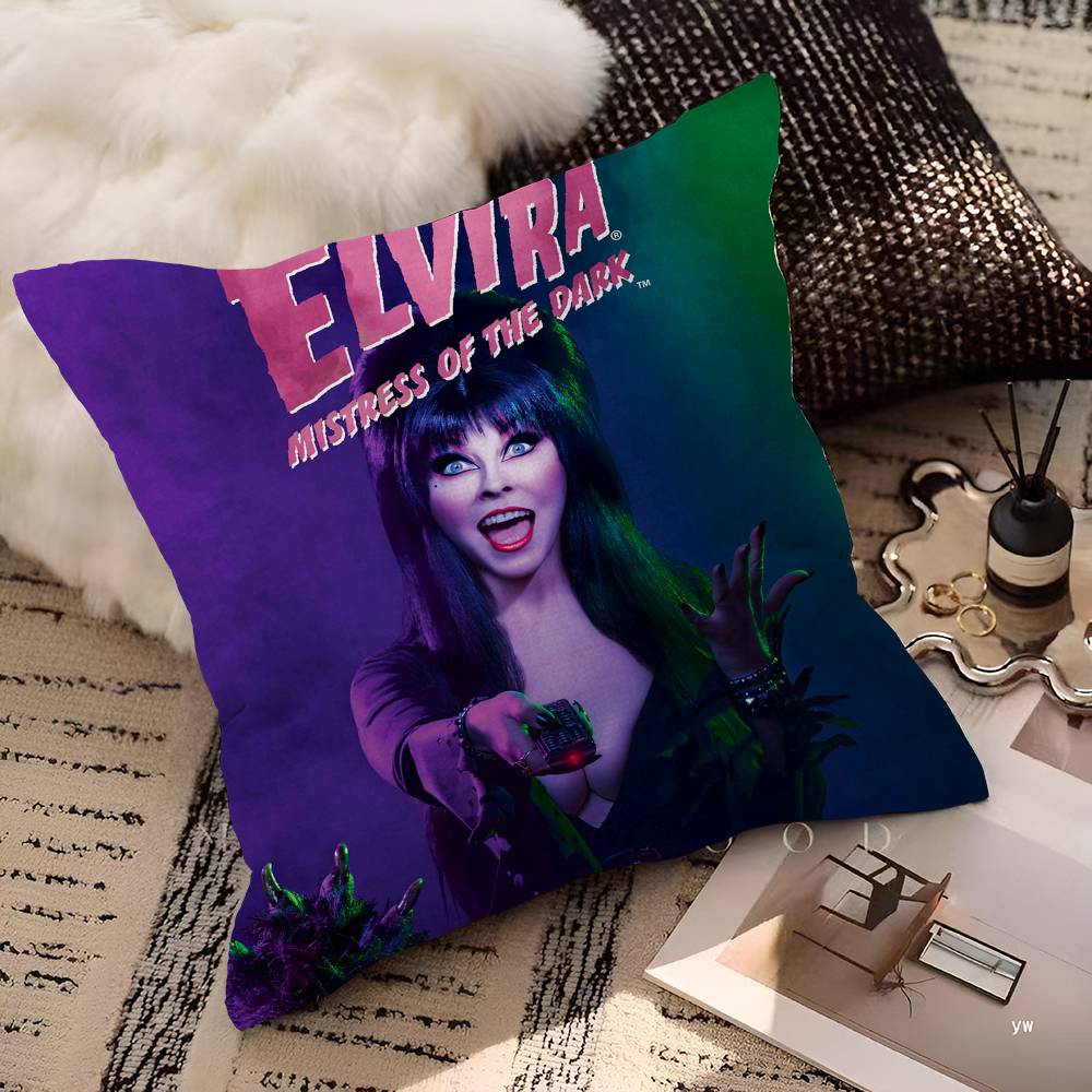 E-Elvira M-Mistress D-Dark Pillow Cushion Cover Pillowcase Living Room Sofa Home Decor