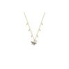 Magnetic Colorful Design Mixed Layer Necklace Women Necklace Gold 5416786