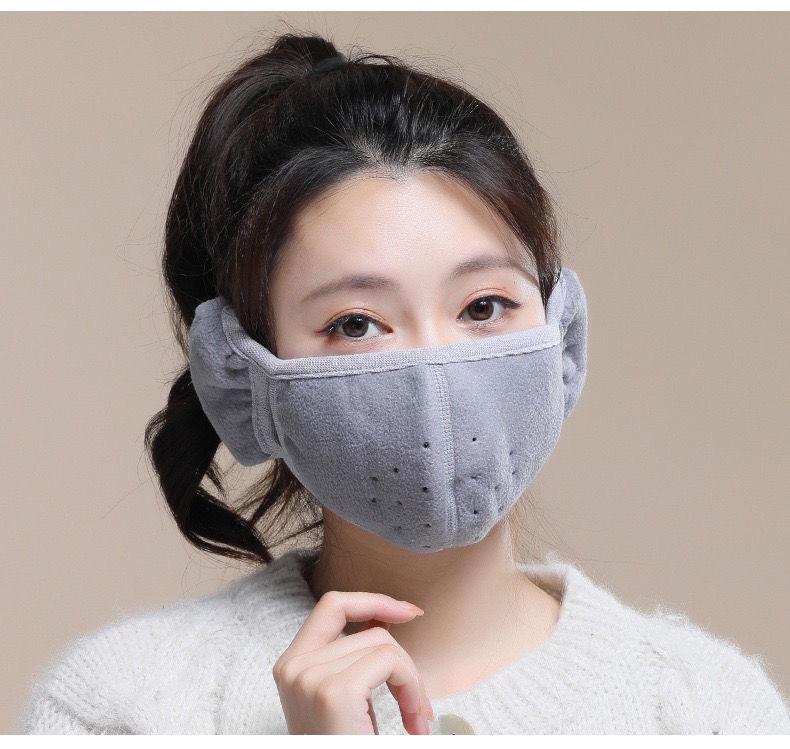 Windproof & Warm Earmuff Cycling Mask - Unisex, Breathable, 3D, Washable for Autumn/Winter