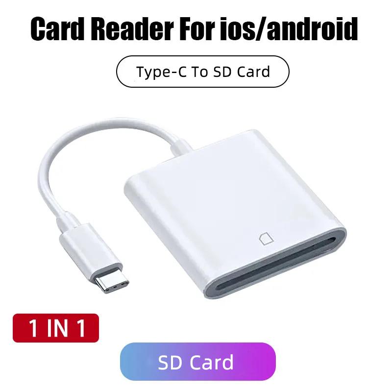 Card Reader for iPhone USB Memory Card Reader Trail Game Camera Viewer SD TF Card Reader Adapter for Camera Samsung Xiaomi iPad