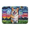 Custom Starry Night Dachshund Dog Doormat Anti-Slip Entrance Kitchen Bathroom Floor Door Mats Bedroom Balcony Carpet Rug