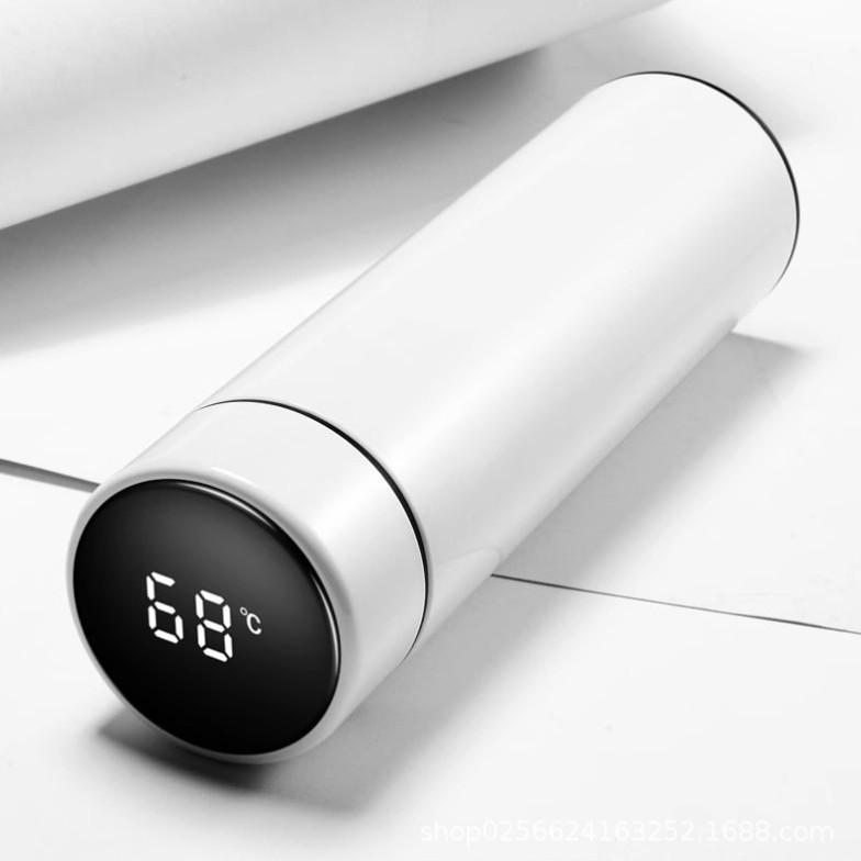 304 Stainless Steel Insulated Cup with Smart Temperature Display, Men s Business Gift, Customizable Logo 500ml