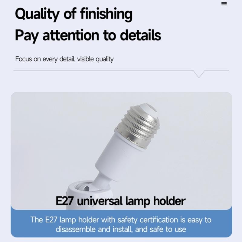 11.4Inch 3 Speed Adjustable LED Ceiling Fan Light 360 Degree Adjustable Arm Quiet Operation Ideal For Bedroom Study Room