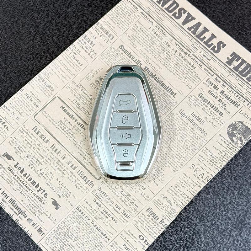 Jetour X70 Plus/X90 Advanced Quicksand Silver Car Key Protective Shell