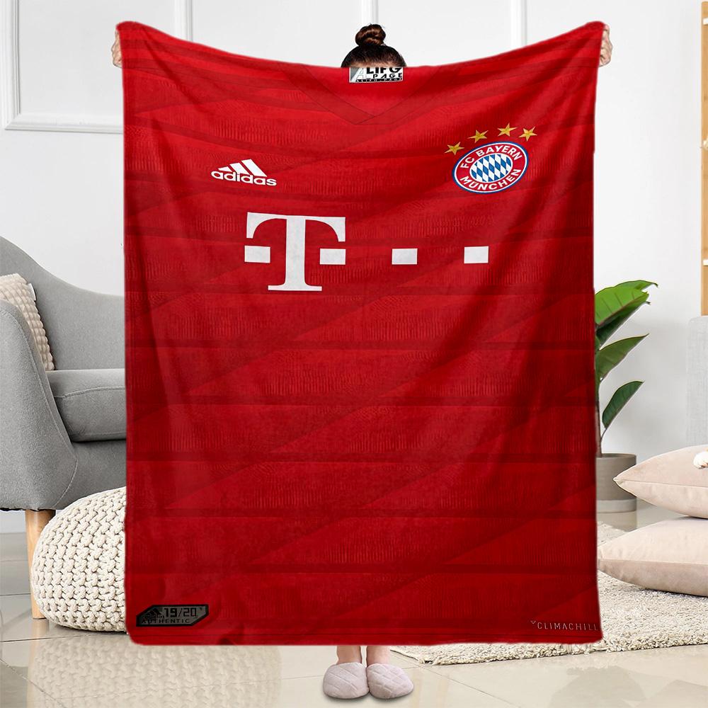 Bayern Munich Blanket Soft Warm Cozy Perfect for Bedding Couch Livingroom for All Seasons Modern Style Ideal Gift For Birthday Valentine'S Day