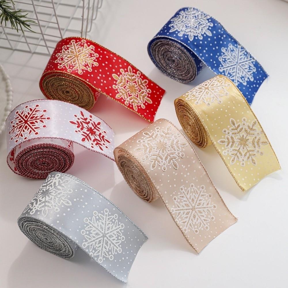 2M Sateng Julebånd Utsøkt Stoffbånd Ny Gaveeske Bånd Juletrepynt