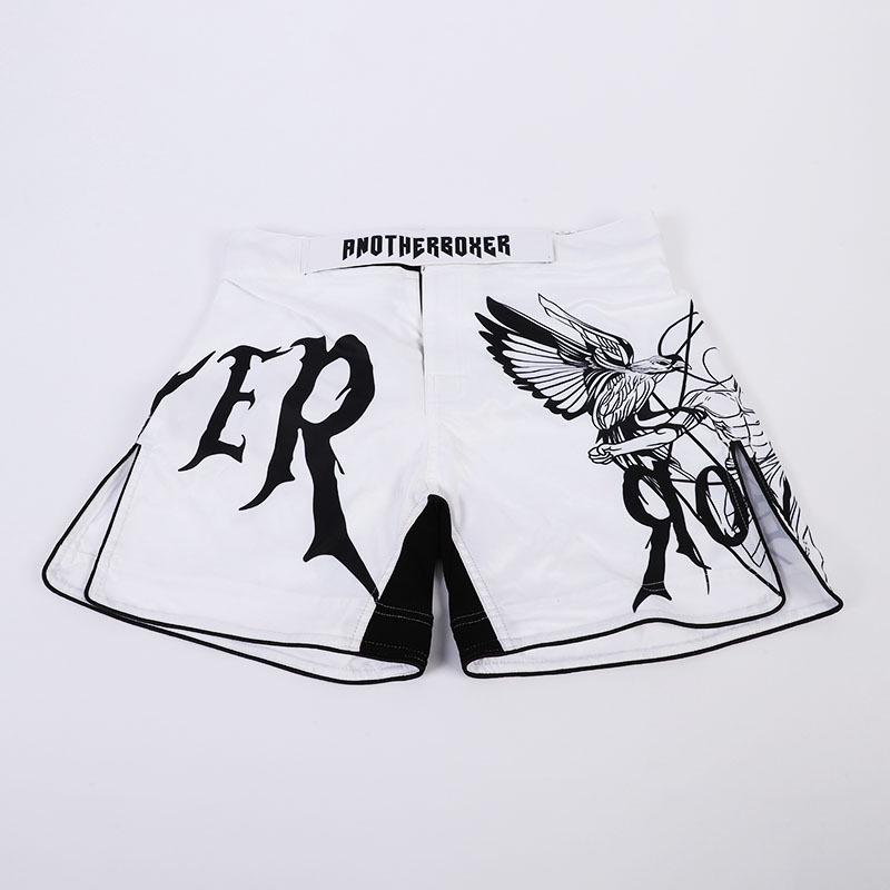 

MMA Sports UFC Training Shorts: Mixed Martial Arts Running & Fitness Sanda Shorts Extra Large білий