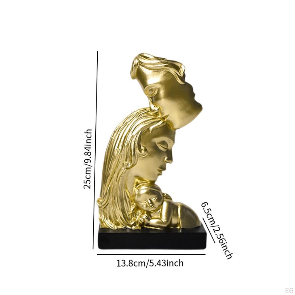 Abstract Art Family Sculpture Figurine Versatile Romantic Gift Modern Kissing Statue Ornament for