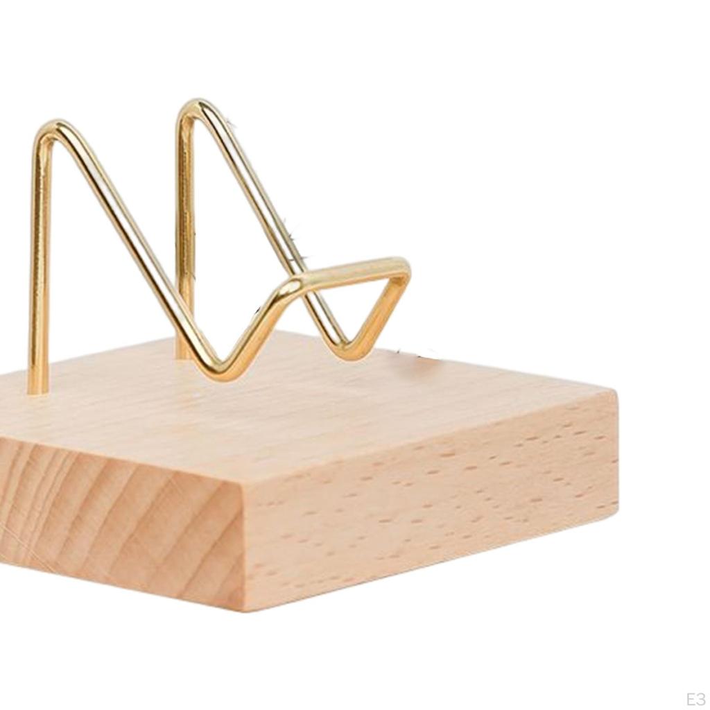 Display Holder Wooden Square Base Storage Rack for Fossils Specimens Agate