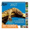 Lizard Collector Items 2025 Wall Calendar 12 Month Hanging Monthly Planner with Thick Schedule Organizer Matte Paper and Double Coil Binding for Home