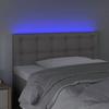 VidaXL LED Headboard Bedroom Furniture Single Bed Accessory Headboard Interior Grey 3121700