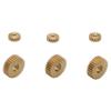 10PCS Modulus 0.2 Mini Brass Spur Gear 10T 12T 15T 20T 30T 40T Pinion Hole Dia.0.8/1/2mm Gears DIY RC Car Motor Shaft Connector