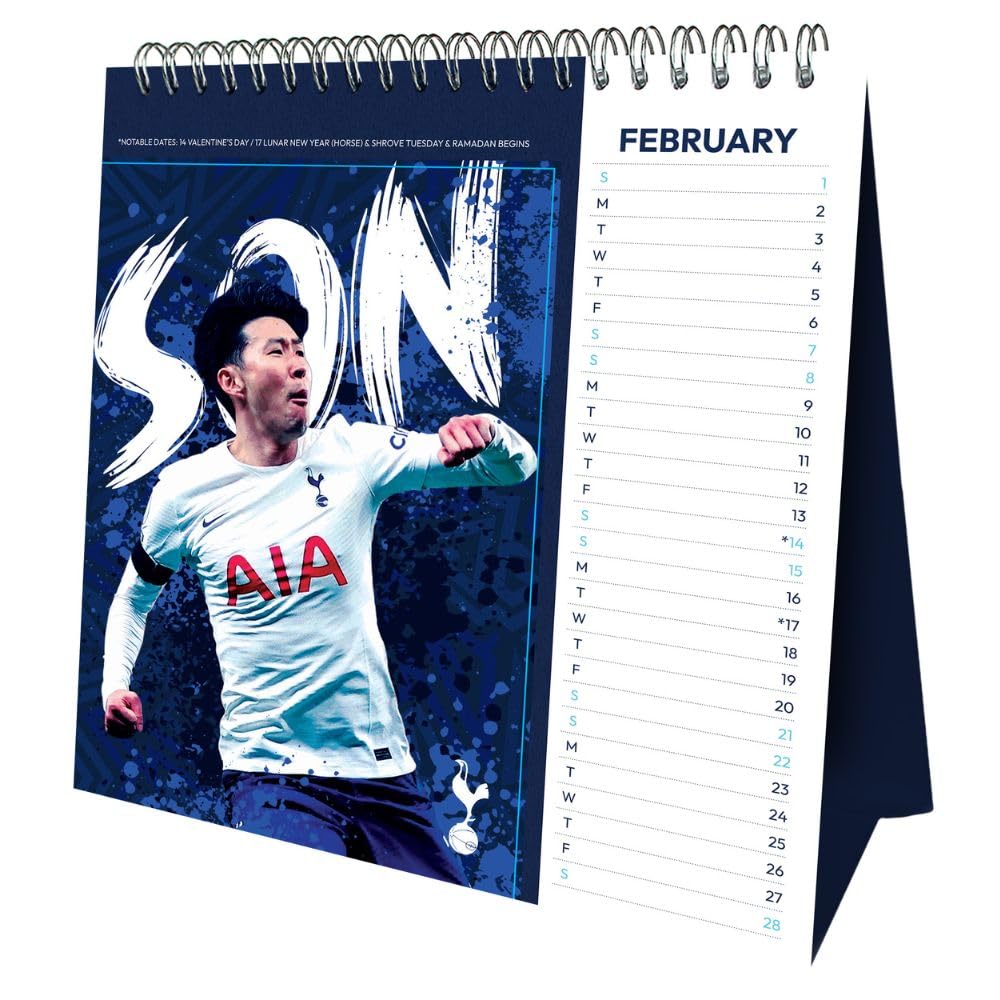 Tottenham Hotspur FC 2026 Crest Desktop Calendar