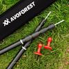 AVOFOREST Tarp Pole Extendable [Reinforced Lock Structure] Aluminum Tent Pole, 31mm Diameter (88-265cm Height), 2-Piece Set, Adjustable,