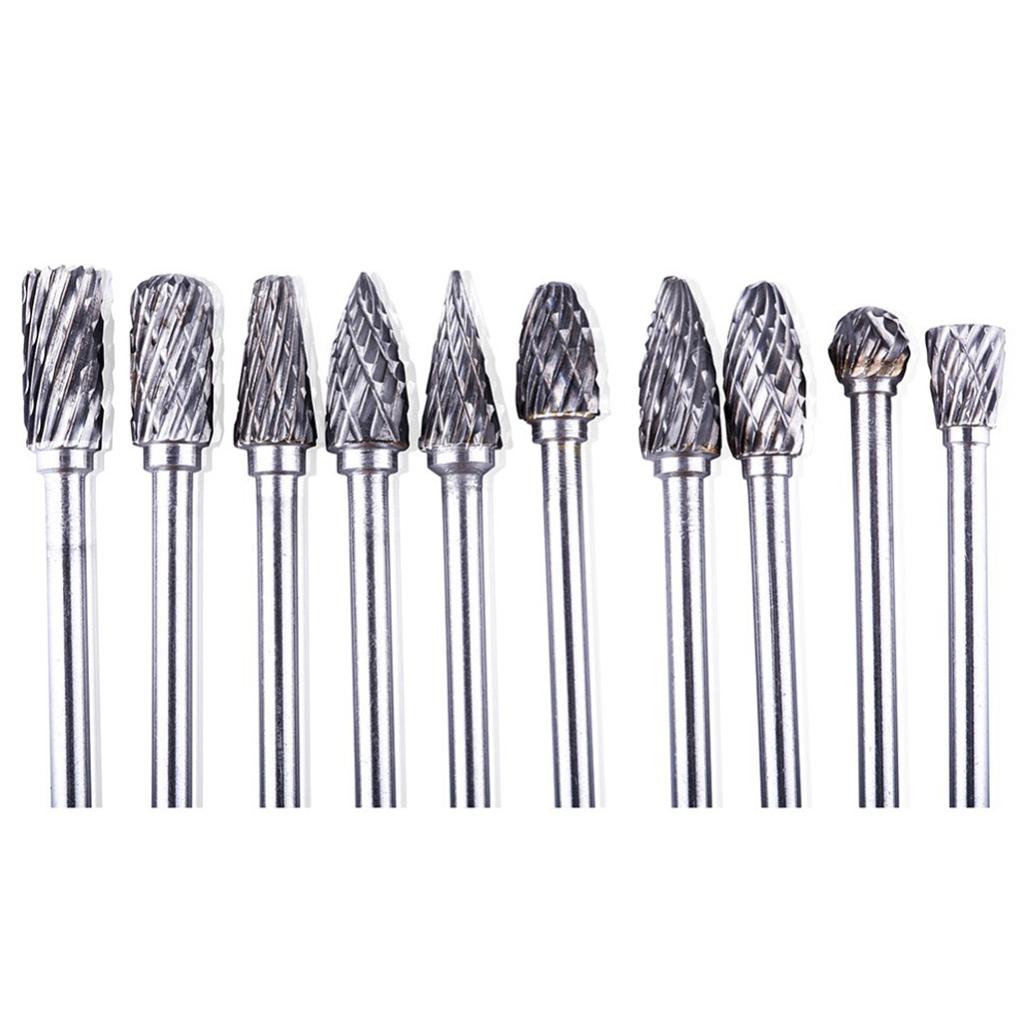 High Hardness Solid Tungsten Steel Carbide Rotary File Widely Used in Carpenter Work Carving Wood & Metal Drilling