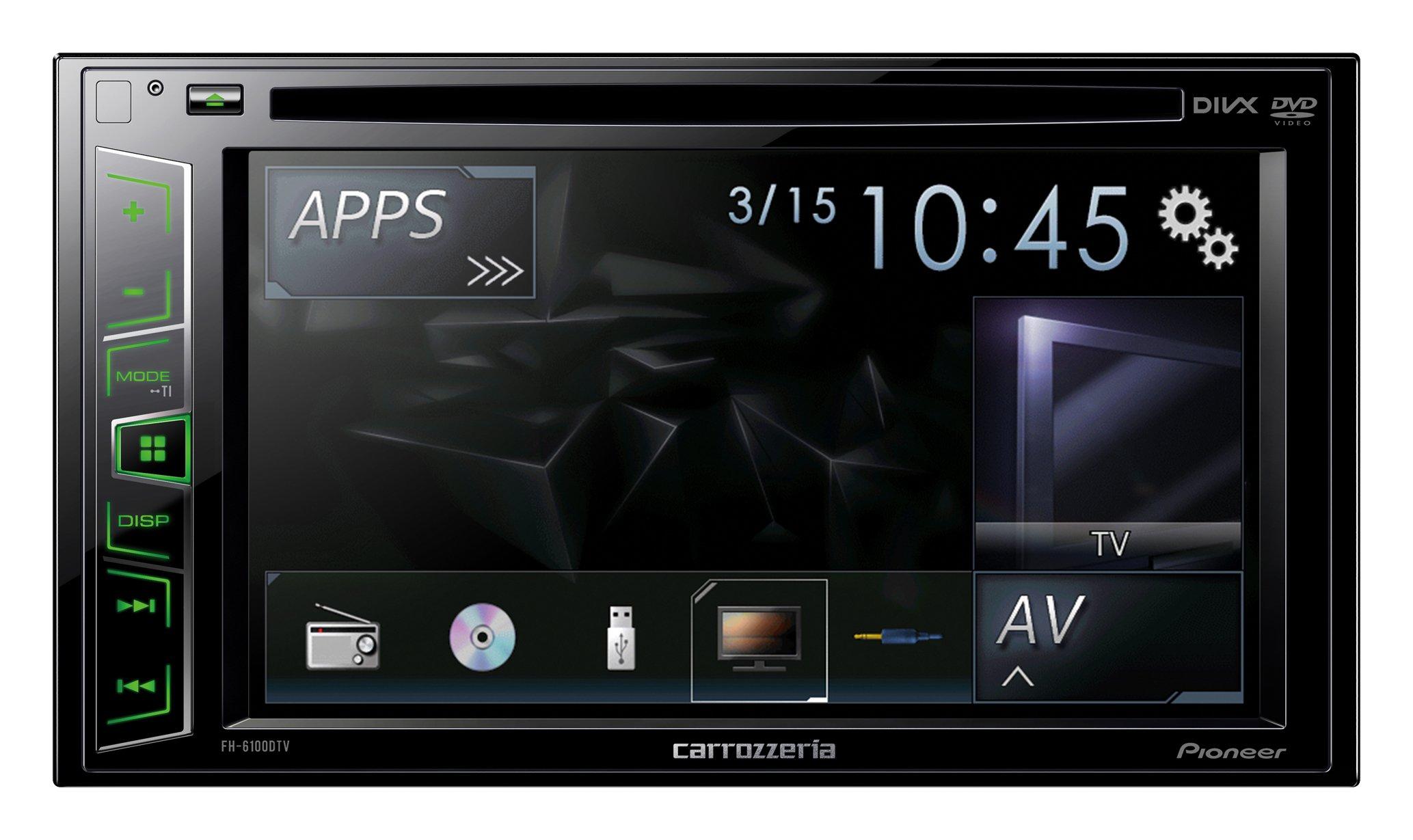 

Pioneer Carrozzeria 2DIN Car Audio with FH-6100DTV CD/DVD/USB