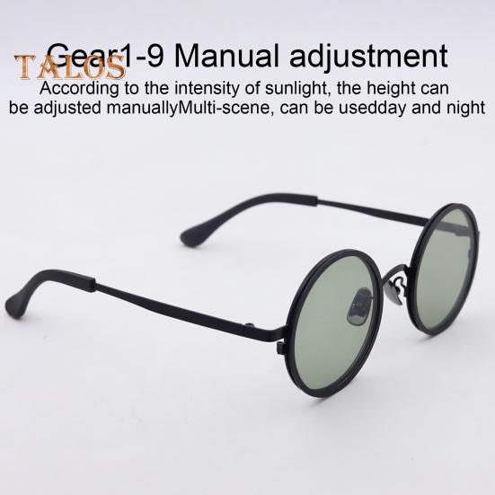 Verstellbare runde Sonnenbrille mit Metallrahmen, rutschfester UV-Schutz, polarisierte Brille für Herren und Damen, für den Außenbereich, Strand, Angeln, Autofahren, Radfahren