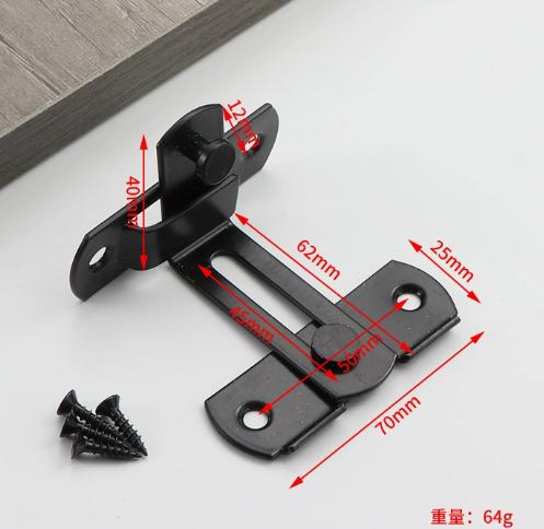 Large Right Angle , Black One Size