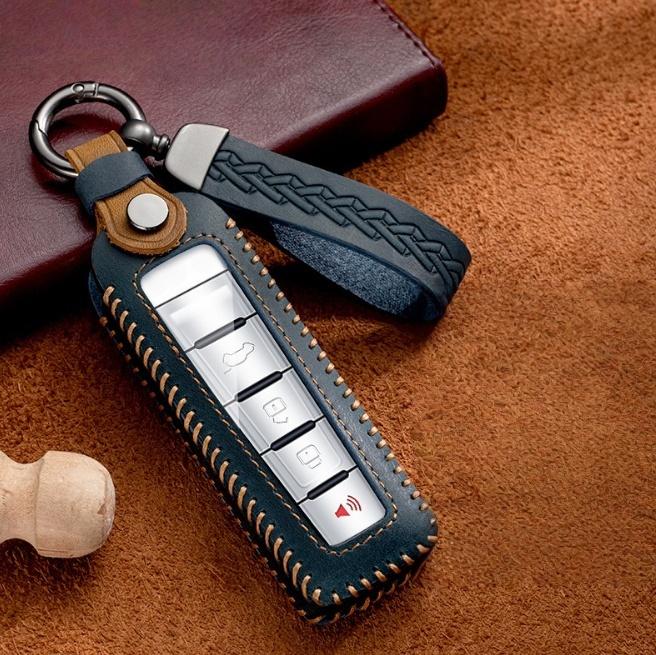 

Fashion Leather Car Key Case for Great Wall WEY Coffee 01 Coffee 02 VV5 VV6 2023 VV7 A1 A3 A4 A5 A7 A8 Auto Remote Key Fob