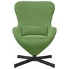 Egg Chair Light Green 63 x 73 x 90 cm Velvet