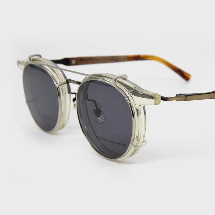 NOBU-2 t02 & Clip-on (gold brown, silver gray)