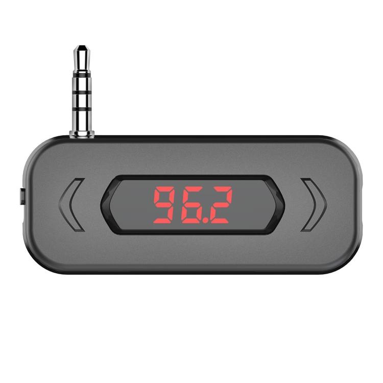 Doosl DSER116 Многофункциональный автомобильный FM-передатчик, беспроводной приемник музыки с разъемом 3,5 мм и ЖК-дисплеем, поддержка громкой связи(черный) чёрный