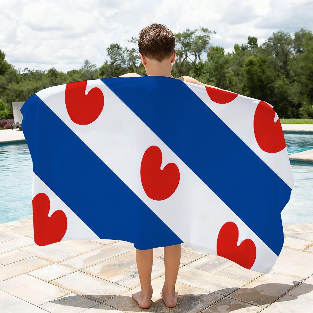 Netherlands Friesland Province Towel Shower Sauna Travel Spa Quick Dry Gym Accessories Soft Large Beach Towels
