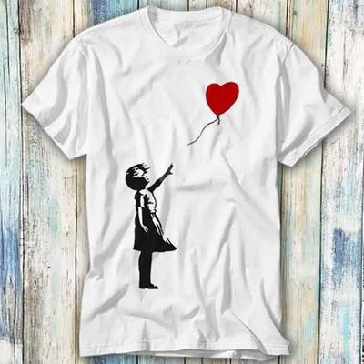 Banksy Fată Foc Iubire Balon Tricou Meme Cadou Top Amuzant Stil Unisex Jucător Film Muzică 418