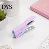 Office Workspace Accessories Mini Handheld Stapler, with Ergonomic Curved Design, Macaron Stapler for Paper Colored Compact Metal Daily Document