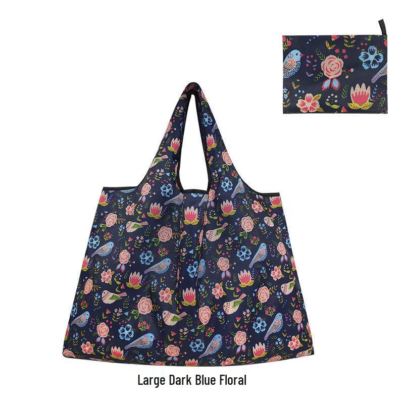 Eco-Friendly Large Capacity Flower Tote - Foldable, Waterproof, and Convenient for Shopping