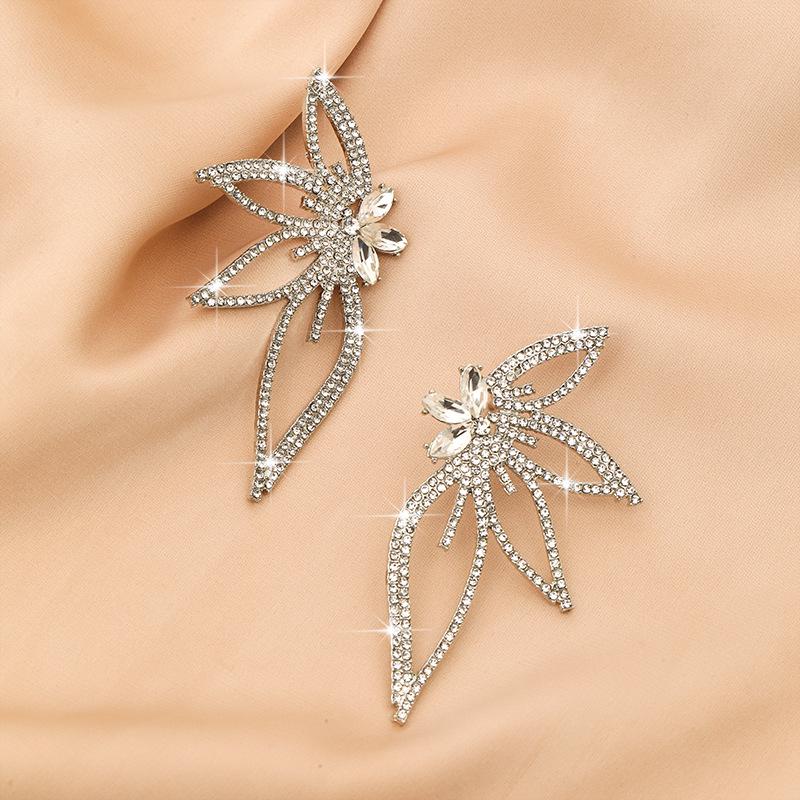 Europeisk og amerikansk stil diamant sommerfugl dusk øredobber - Moteable, overdådige, high-end smykker på tvers av landegrensene