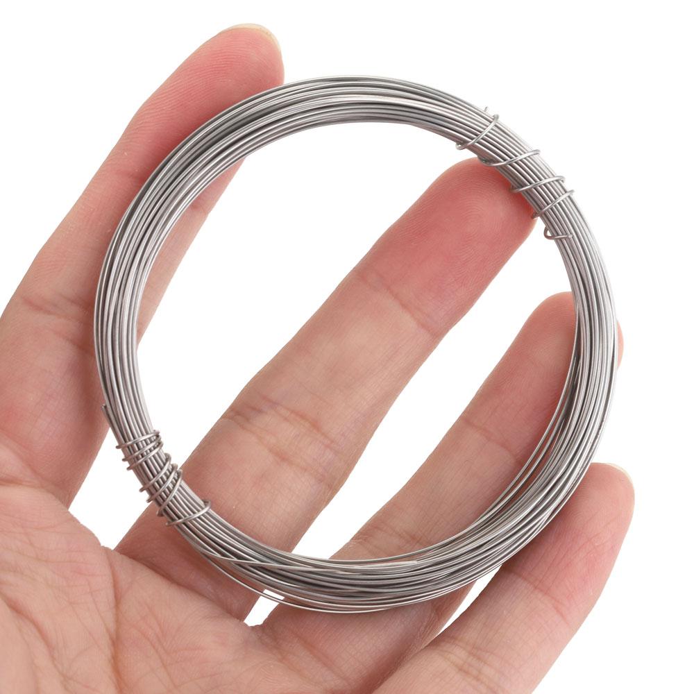 11m/roll 1.1-1mm Stainless Steel Wire For Jewelry Making Beads Wire Jewelry Cord String Steel Single Wire Finding Accessoires