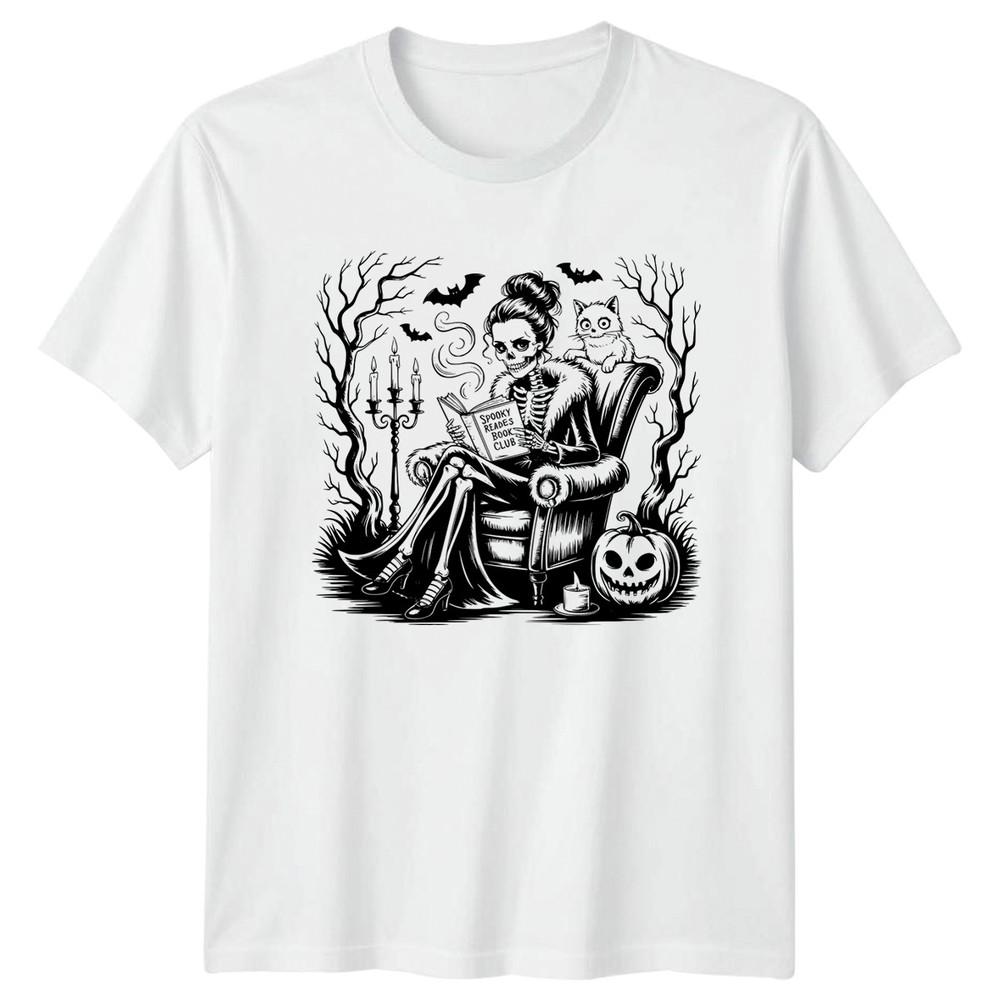 Spooky Reades Book Club Unisexs TShirt Book Club Halloween S