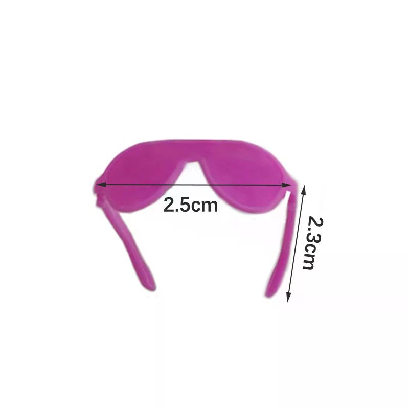 20pcs Dolls Accessories Mini Plastic Glasses For High Dolls For Dolls House Kids Toy Party Glasses