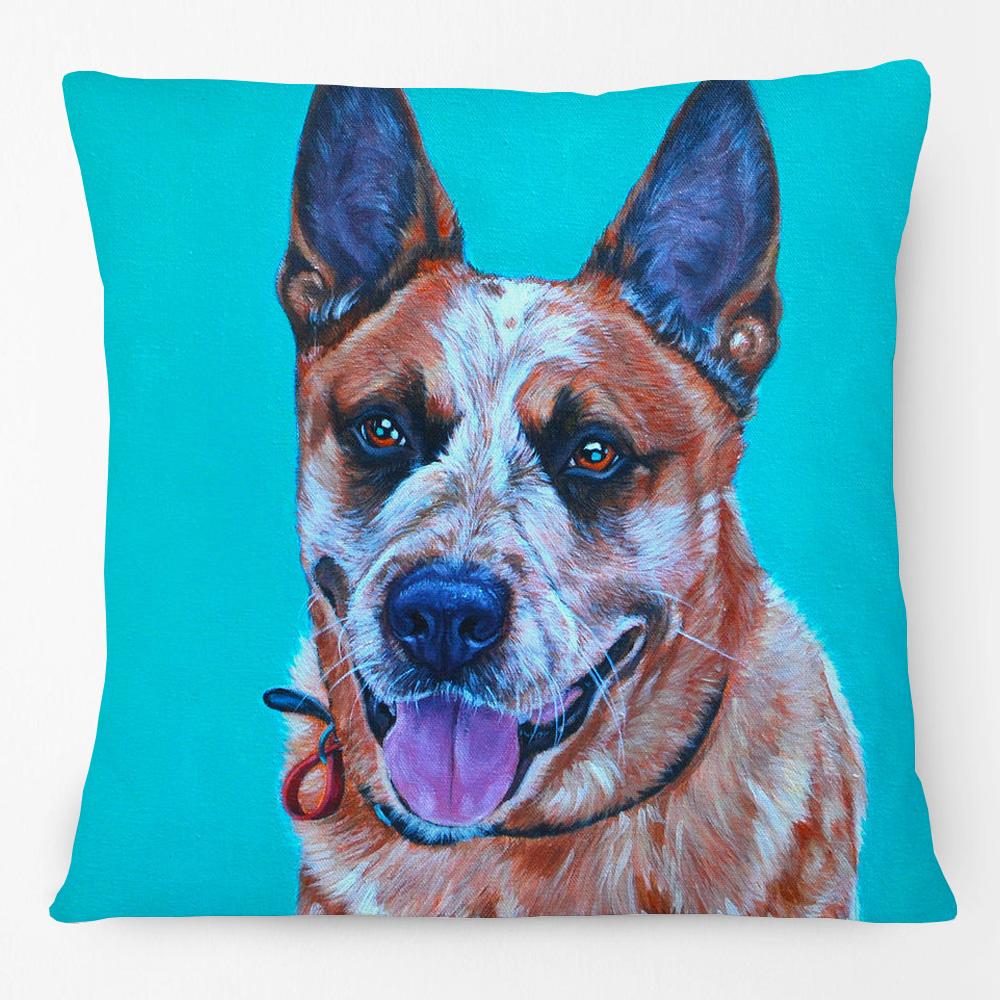 Australian Cattle Dog Shepherd Dog Red Heeler Dachshund Animals Poster Oil Painting Cushion Covers Pillow Case
