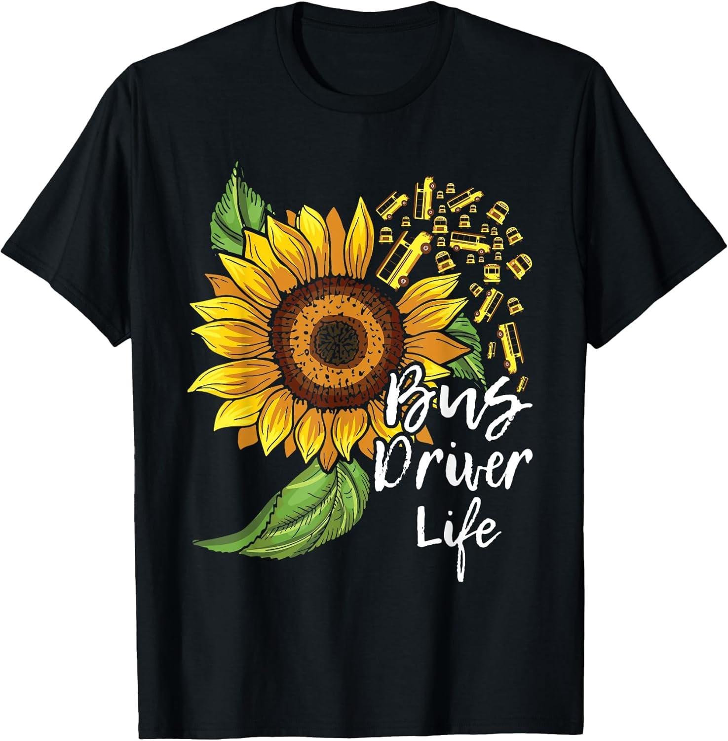 Bus Driver Life - School Bus Driver Appreciation Funny Tee S-3XL - MADE IN USA XXL