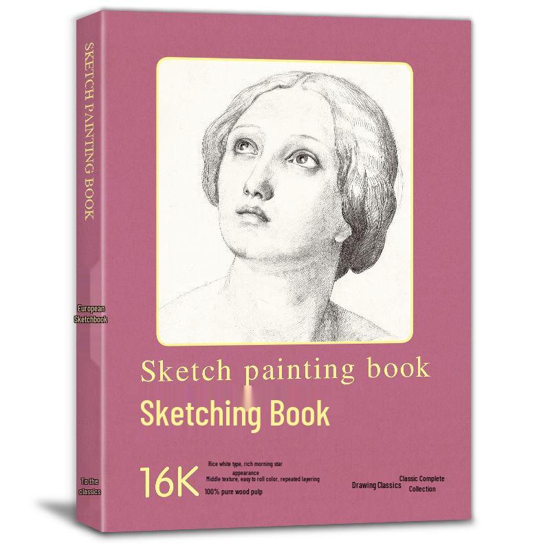 Classic Sketchbook: 120 Sheets, 12K+16K Drawing Paper with Sketching Pencils