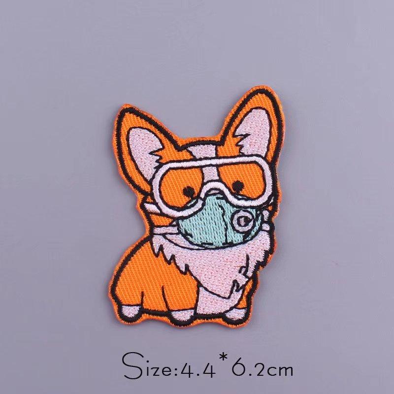 HUIXUN 8 STKS Raket Patch Ijzer op voor Kleding Leuke Cartoon Patchstof Naaien Geborduurde Applique voor Jas Jeans Kleding Badge