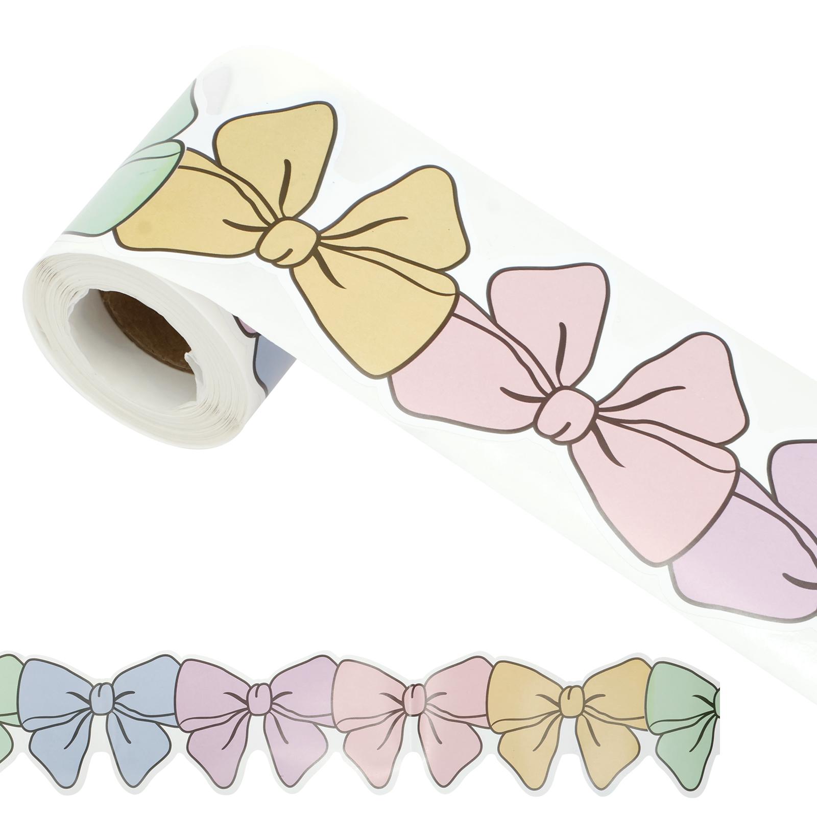 

10М Бордюр для доски объявлений с бантом Декоративный бордюр для доски объявлений для меловой стены Офис Классная комната Дом Окно Вечеринка Украшение