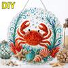 Ozeanperlen Kunst DIY Hängendes Ornament Kit 5D Spezielle Form Diamantmalerei für Erwachsene Fensteraufhängung Dekoration Geschenk für Bastelliebhaber