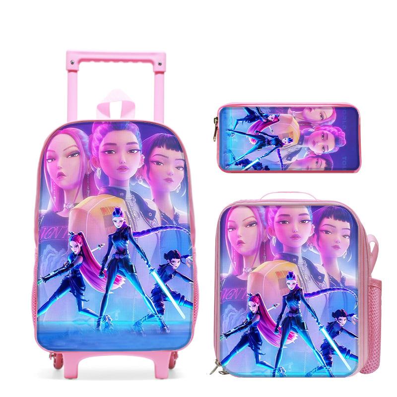 Kpop Witch Hunter Girl Group Schoolbag High Definition Printing Casual Crossing Border Lightweight Tie Rod Backpack One Piece Hair