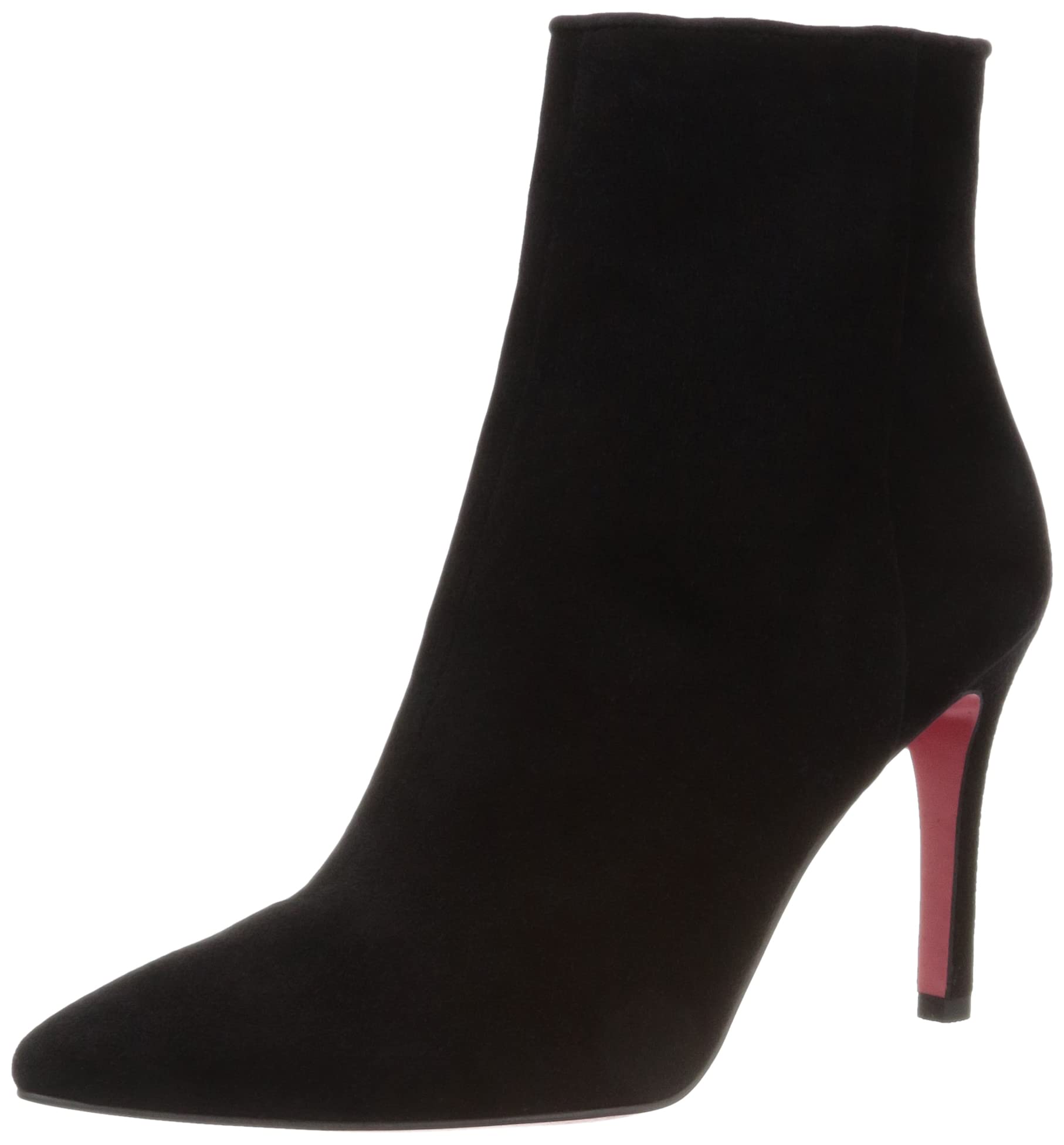 

Twelve Fashion Boots Color Sole Short Boots Black Suede [Seven Thirty]