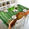 Stereo Bambo Tablecloth Chinese Style Jade Leaf Flower Washable Dustproof Thicken Cotton Cloth Rectangular And Round Table Cloth