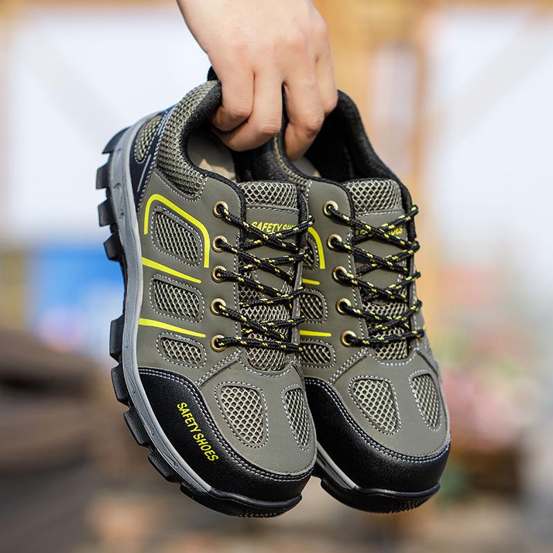 

NYWOOH Male Steel Toe Safety Shoes Indestructible Construction Work Shoes Protection Footwear Breathable Hiking Boots For Men 41