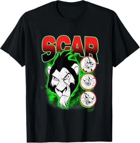 The Lion King Scar And Hyenas Green Smokey Tshirt Black S