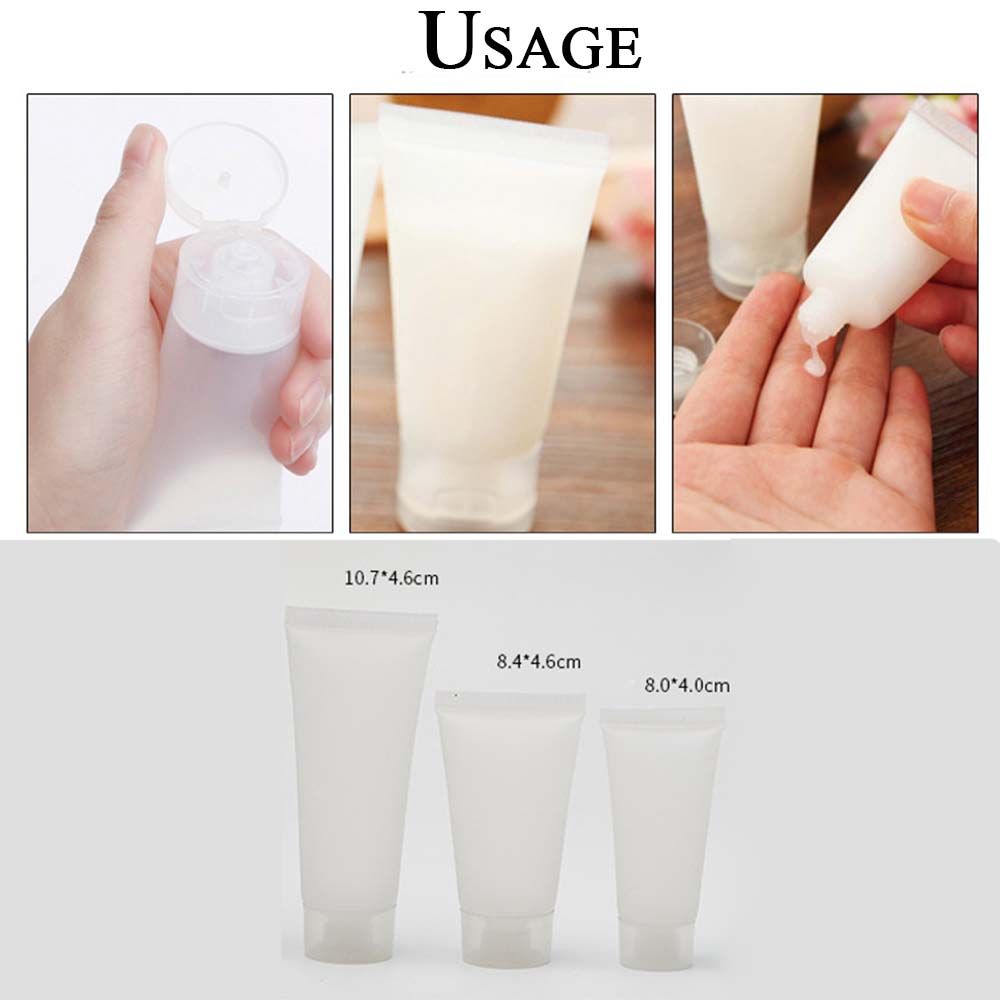 Cosmetic Cream Plastic Squeeze Empty Bottle Refillable Bottles Travel Bottle Makeup Container