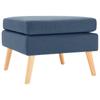 Day and Night - Day and Night Blue Fabric Footstool